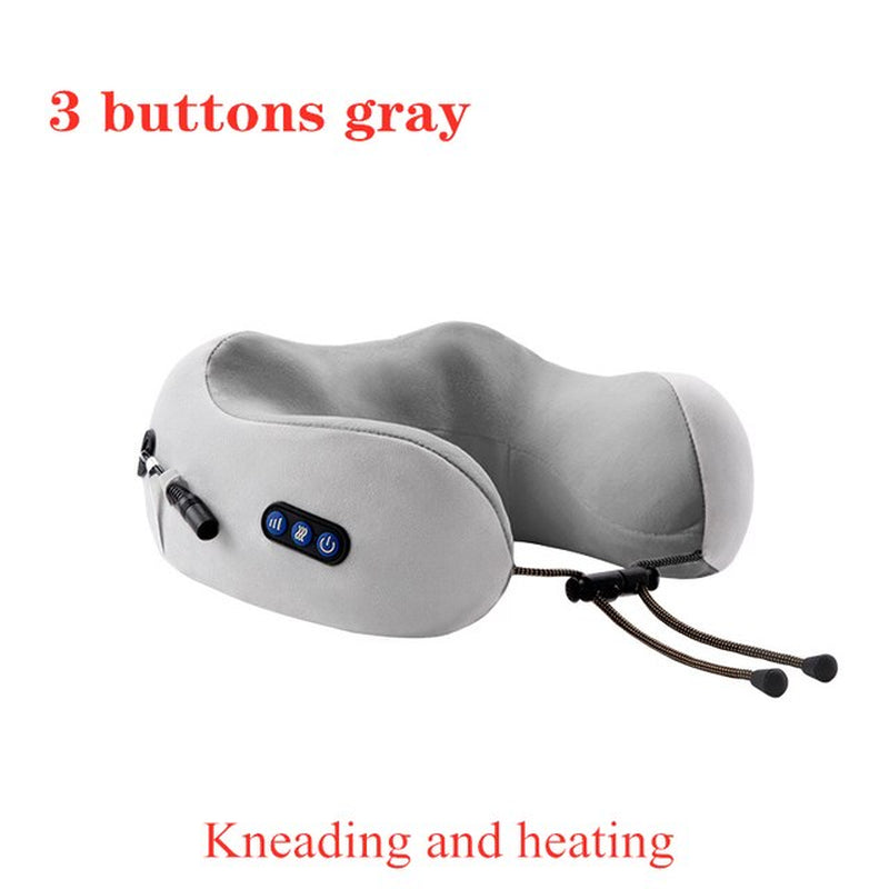 U Shaped Massage Pillow Vibration Electric Cervical Massager Neck Massager Electric Neck Shoulder Protector Relaxing Massage