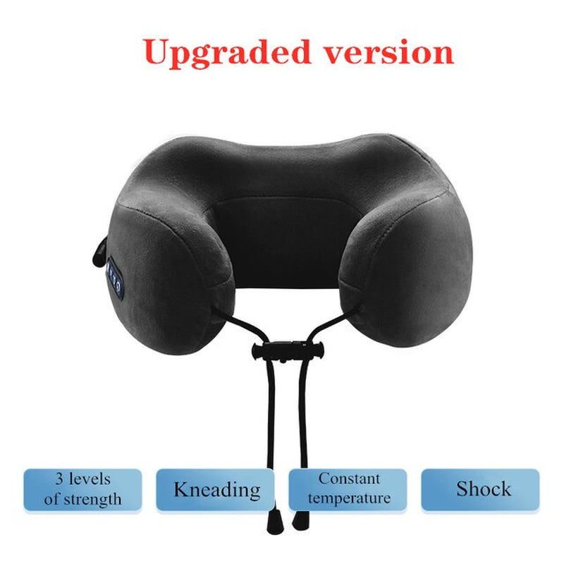 U Shaped Massage Pillow Vibration Electric Cervical Massager Neck Massager Electric Neck Shoulder Protector Relaxing Massage