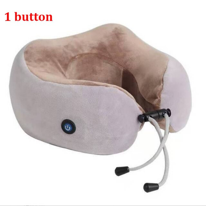 U Shaped Massage Pillow Vibration Electric Cervical Massager Neck Massager Electric Neck Shoulder Protector Relaxing Massage