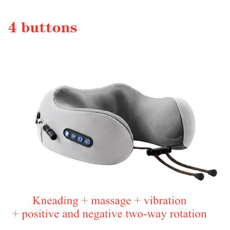 U Shaped Massage Pillow Vibration Electric Cervical Massager Neck Massager Electric Neck Shoulder Protector Relaxing Massage