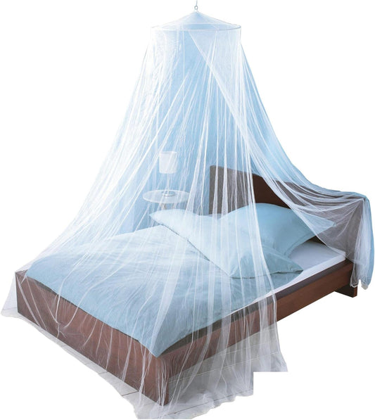 Decorative Elegant Bed Net Canopy Set Including Full Hanging Kit, Ideal for Indoors or Outdoors, Intended for a for Covering Beds, Cribs, Hammocks (White, Twin/Full)