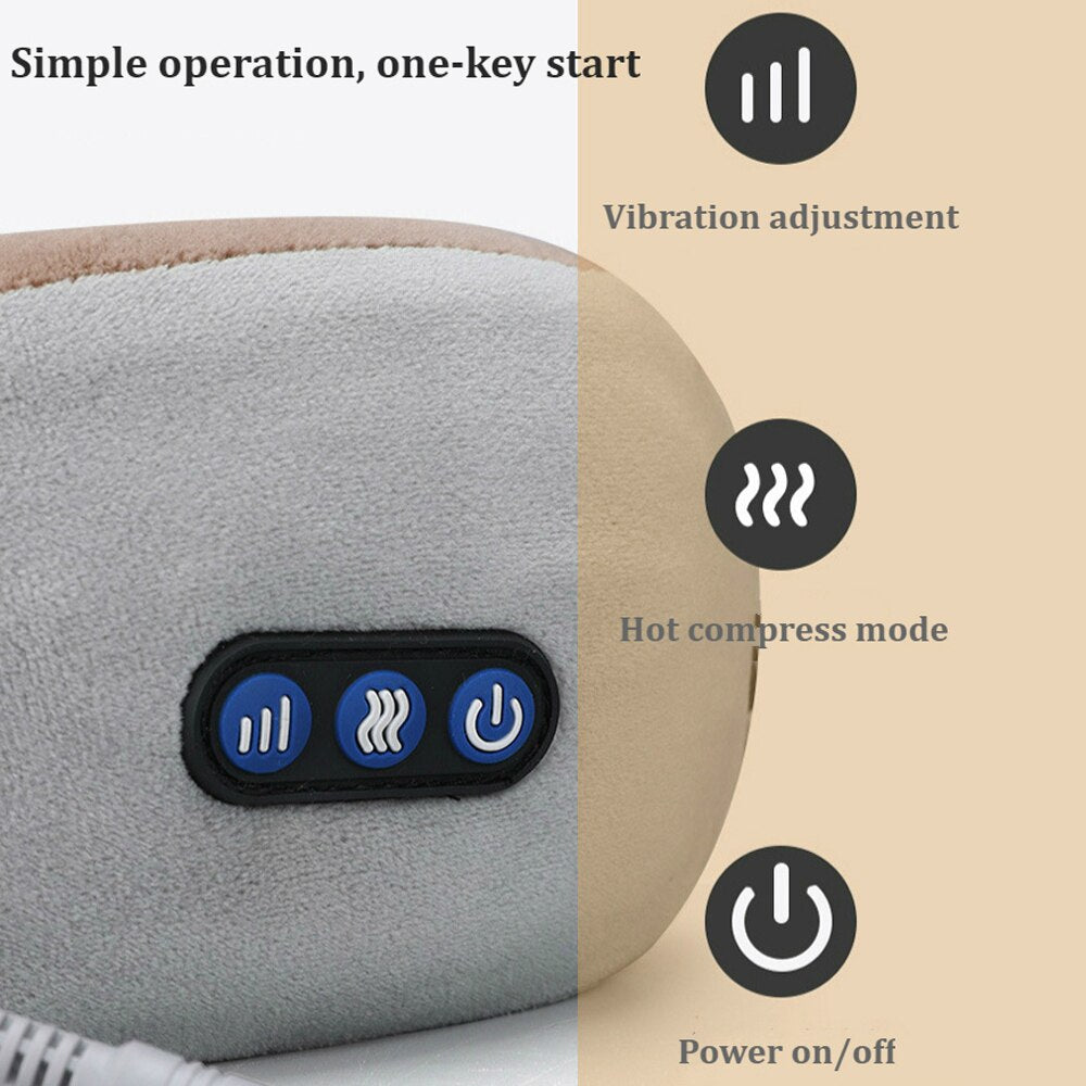 U Shaped Massage Pillow Vibration Electric Cervical Massager Neck Massager Electric Neck Shoulder Protector Relaxing Massage